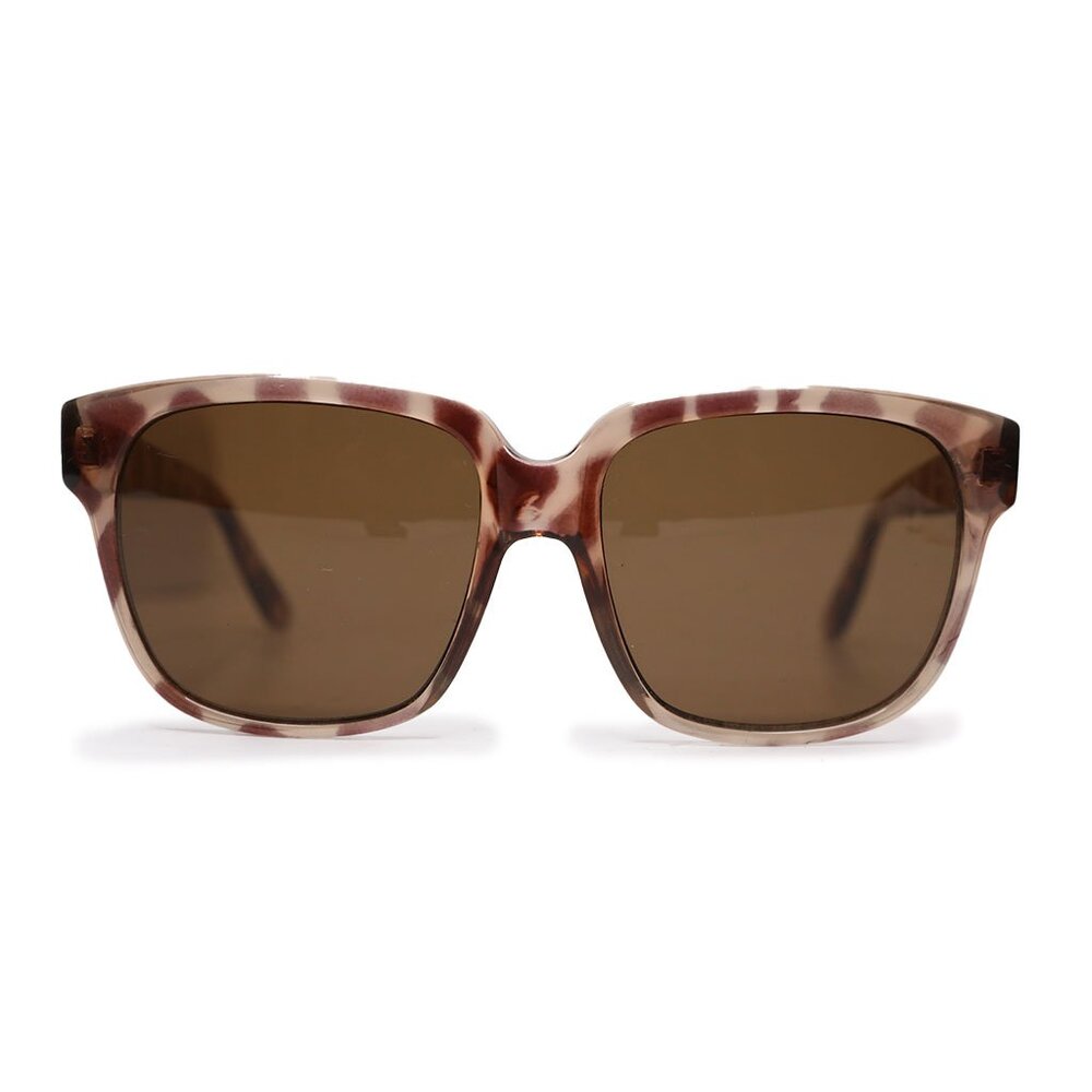 Vintage Oversized Tortoise Shell Sunglasses - Retro Square Frames - 80s Style